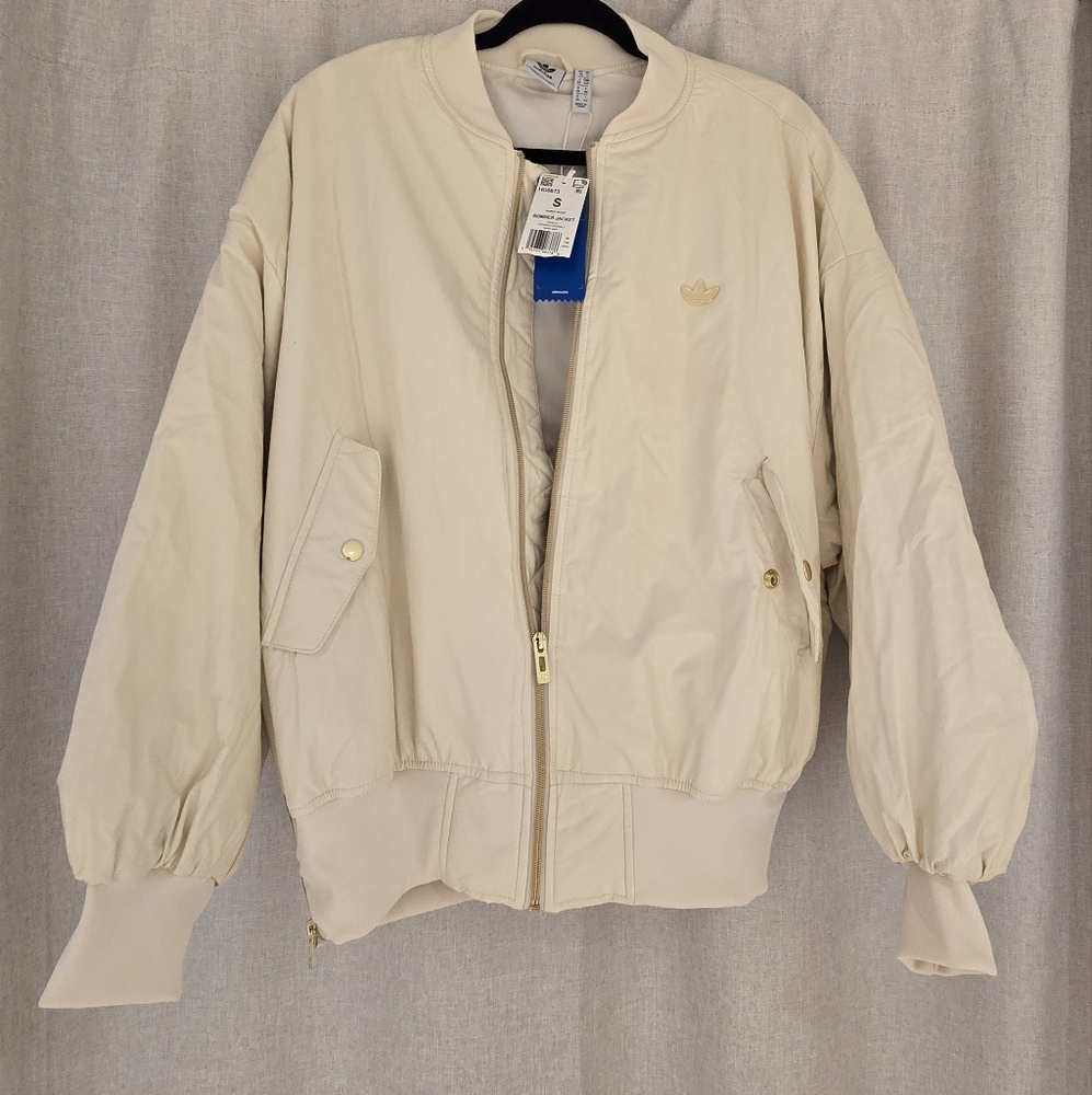 adidas Cream Bomber Jacket